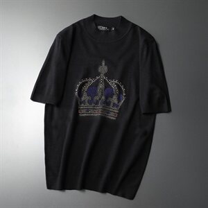 秋冬男士半高领羊毛烫钻短袖毛衣 QT711 5816 P75  延续图片