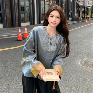 【已出货】内含买家秀新中式气质风外套2C372-9029-P145控198图片
