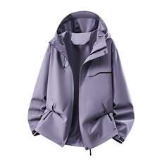 2026春季新款男女同款高品质户外登山服青少年学生冲锋衣夹克外套，男装夹克，星座1402-1