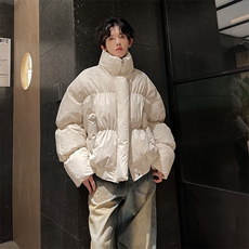 美式复古短款棉服男冬季加厚面包服棉衣外套811A-WH012-P118控168，男装棉衣，星座811A
