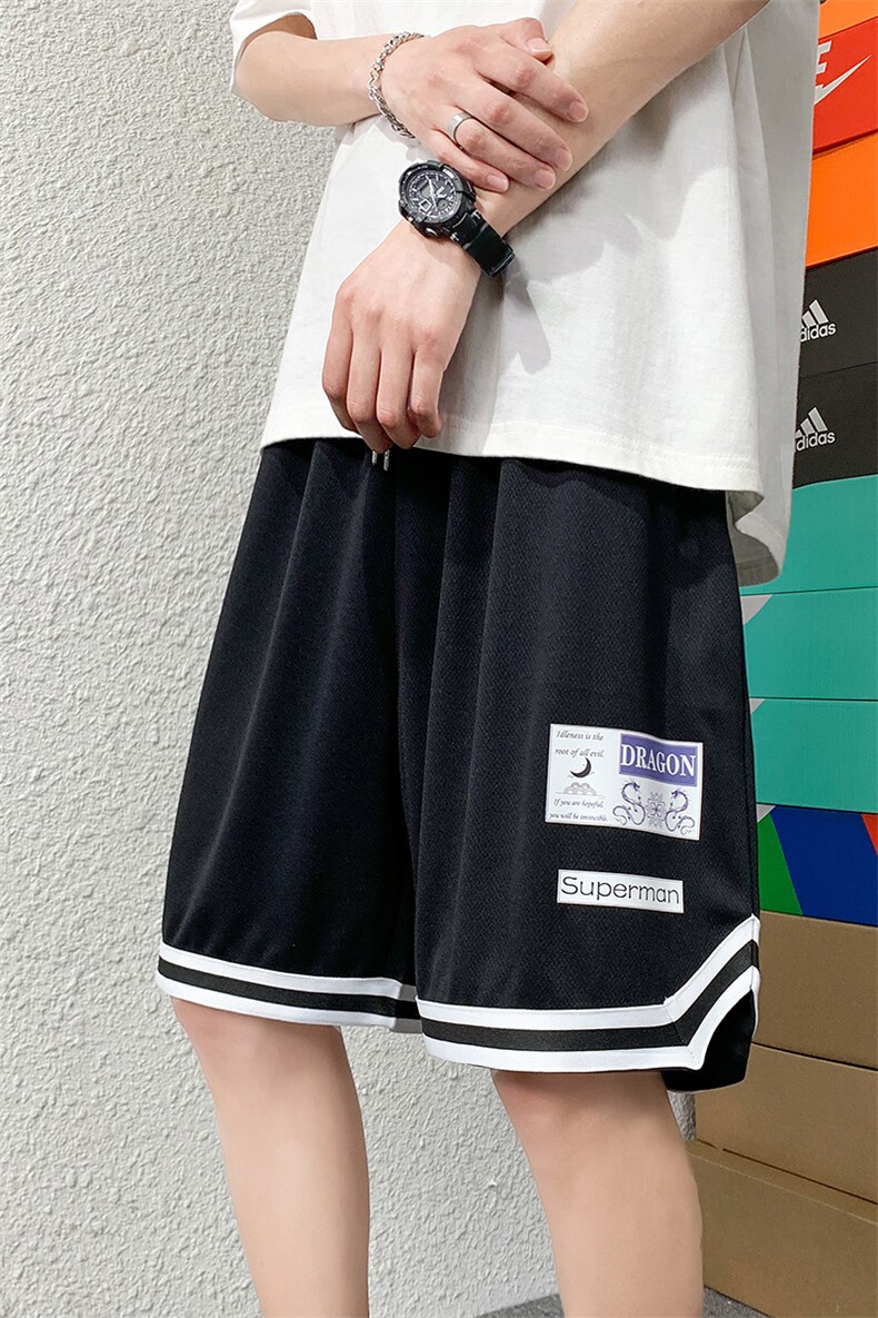 ！2024夏季新款男士百搭冰丝短裤宽松五分裤A161-D810-P25,男装休闲裤,电商A161-2