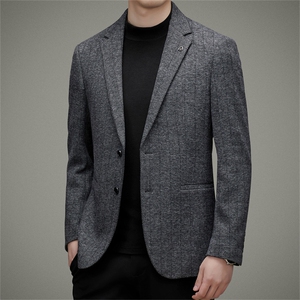DJA643钱塘2020-3秋冬季新款商务休闲合身百搭中年男士西服P180图片