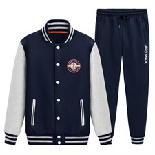 秋季新款棒球服卫衣套装情侣学生卫衣班服XZ102A-4-8687-P95，男装休闲套装，星座211-2
