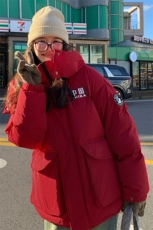 2C085-Q958P310新款90白鸭绒字母印花羽绒服外套K468现货，女装羽绒服，2C085