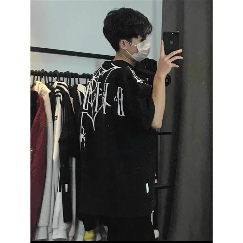 【有货】DT5037-特P30美式潮牌蜘蛛短袖T恤男女夏季高街宽松半袖,男装T恤,星座603-2