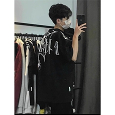 【有货】DT5037-特P30美式潮牌蜘蛛短袖T恤男女夏季高街宽松半袖，男装T恤，星座603-2