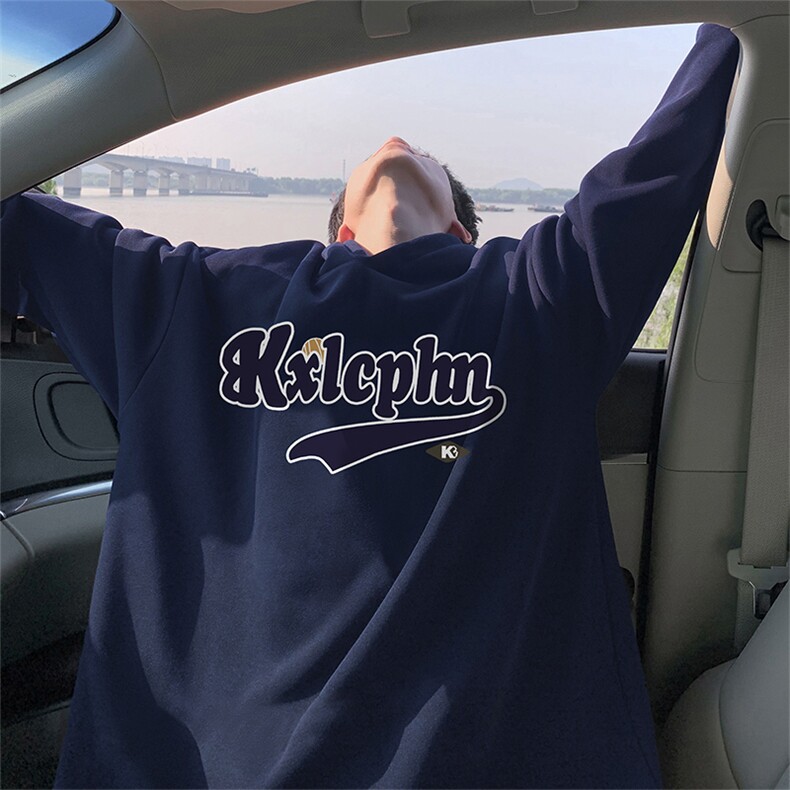 抖音得物供货可提供视频秋冬重磅美式宽松连帽卫衣WKD18,男装卫衣,电商A486