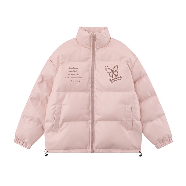白底 23新款冬季时尚百搭立领PU 皮棉服外套MY6459P115控158图片