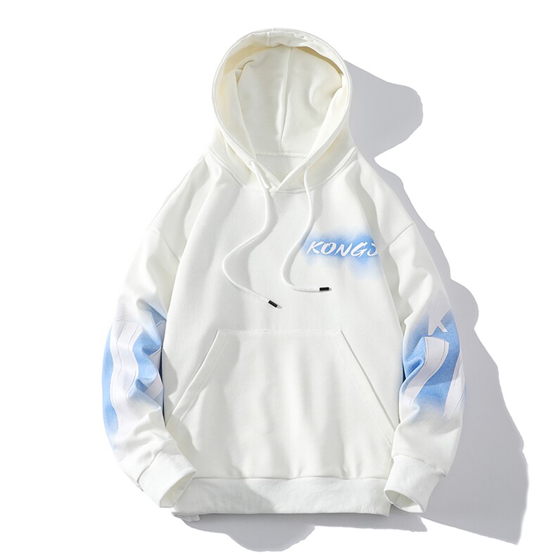 7XL-M2023春季新款连帽卫衣男白底平铺休闲长袖上衣加肥加大码,男装卫衣,钱塘717(原712)