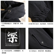JK41197-P85加棉款-P115纯棉连帽夹克男士大码工装夹克男砖墙，男装夹克，电商A040A