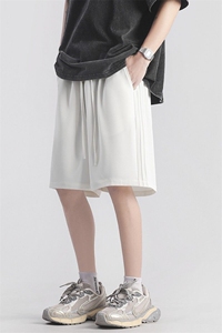 24夏季新款冰丝凉感侧边拉条短裤宽松 M~4XL XZ604-DK204-P35控48图片