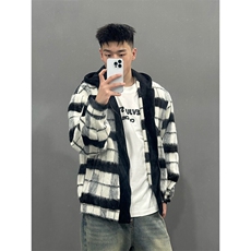 自拍图有版权YK86028-P115秋装新款拼色连帽夹克外套，男装夹克，电商A086-1