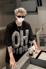 男装短袖T恤夏季长毛字母刺绣印花五分袖体恤XZ514-2-202463-P58，男装T恤，星座514-2(原B239)