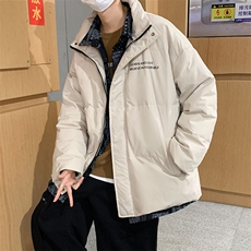 冬季假两件双门襟印花贴标白鸭绒羽绒服Y5804-p190【特价】，男装羽绒服，电商A007