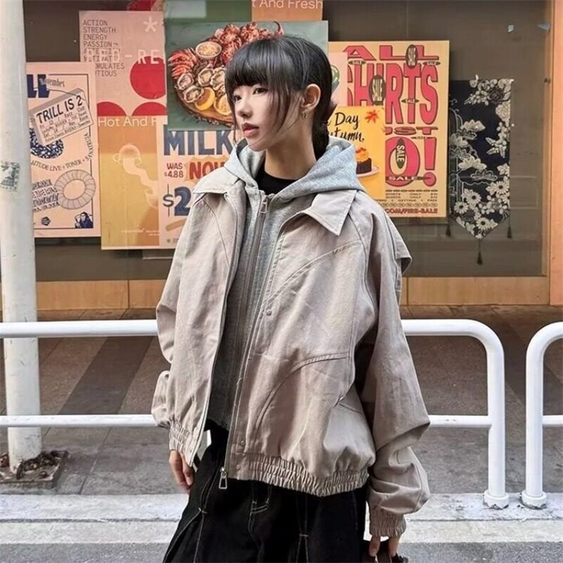 2025春秋痞帅外套男高街潮牌港风日系原宿风韩版潮流宽松夹克,男装夹克,星座506A