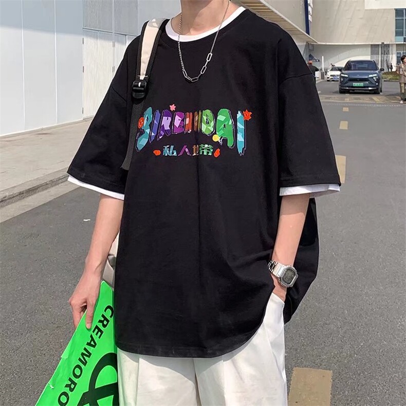 男潮流夏季圆领T恤宽松短袖T511P30,男装T恤,星座1116-2