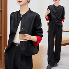 现货新款仿真皮皮衣2024春装立领仿绵羊皮夹克新中式短款外套女，女装皮衣，潮流依族