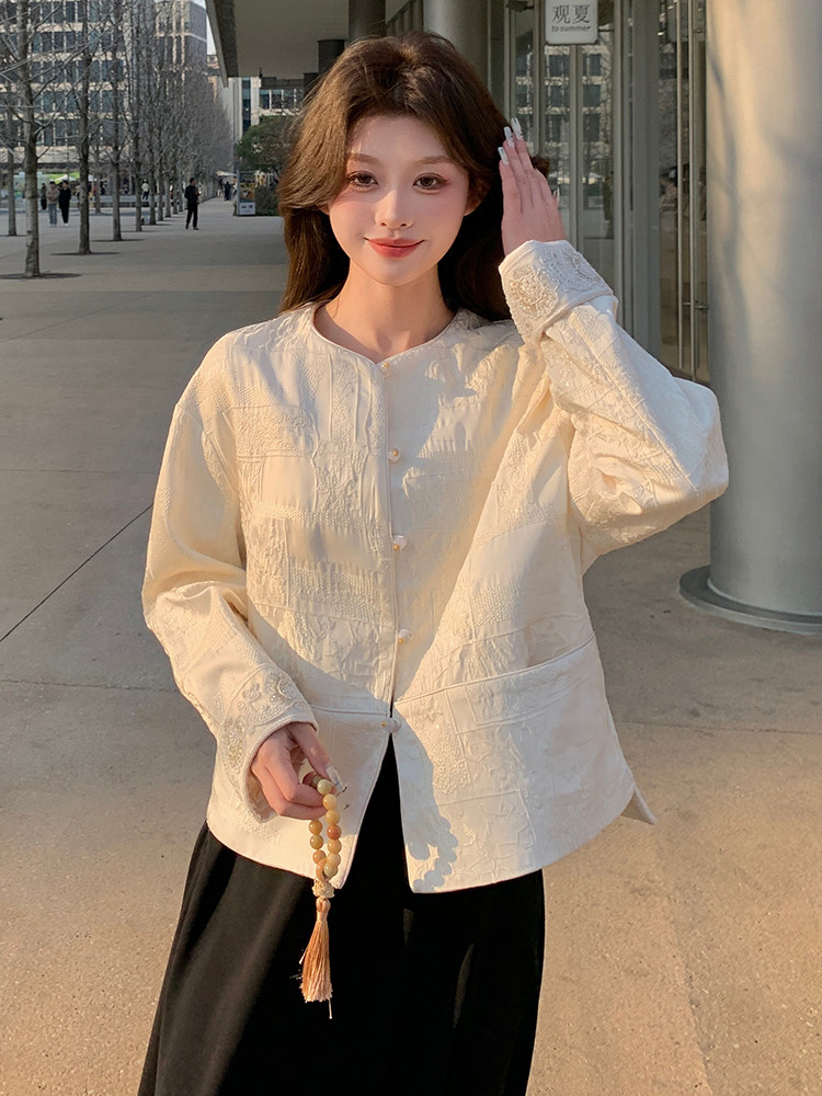 新款上新2025新中式刺绣重工时尚外套女-89007-208A-P150-K255,女装短外套,浙宝208A