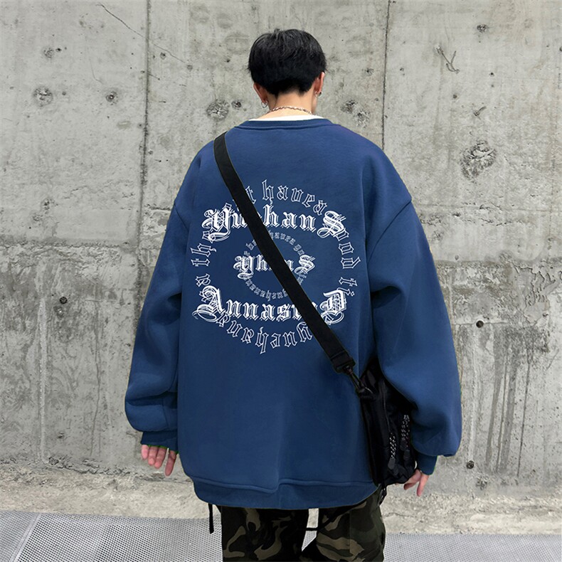 抖音供货、复合重磅360克现货圆领卫衣宽松D223A-YL2349-特P28,男装卫衣,电商019-1