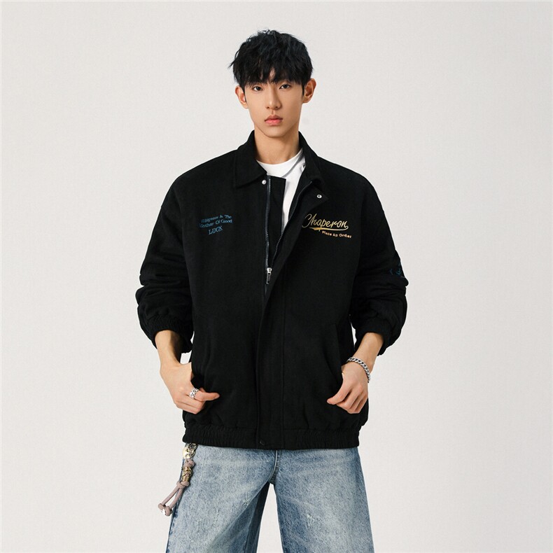 麂皮绒刺绣夹克XZ609-WT2338-特P75-138加棉特P85-控148,男装夹克,星座609