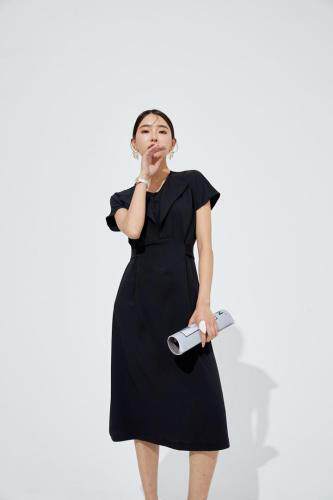 现货双领显瘦连衣裙，女装连衣裙，M&VC