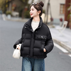 设计感高品小个子羽绒服女短款2025冬季新款法式高级感白鸭绒外套，女装羽绒服，意芙