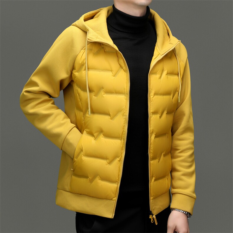 秋冬季白鸭绒轻薄羽绒服休闲男士短款时尚户外保暖防寒男外套,男装羽绒服,钱塘6003（原4033）