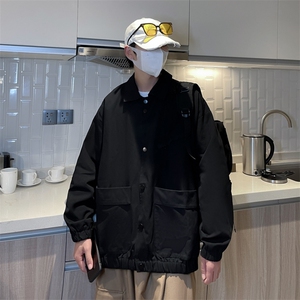 春秋日系复古翻领工装夹克外套男士宽松休闲外套JK035-P60图片