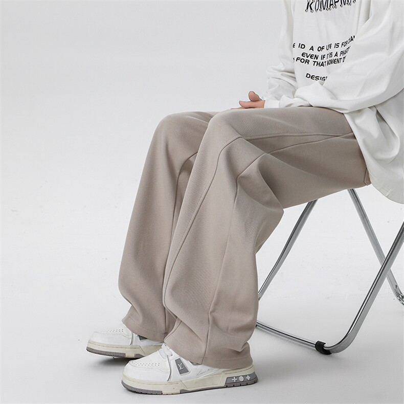 8XL-M美式香蕉裤男宽松直通卫裤复古休闲特大码运动裤K988P55控78，男装休闲裤，电商D206-1