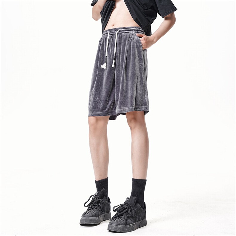 A178男女同款冰丝速干短裤休闲夏季外穿宽松休闲裤DK161-P28,男装休闲裤,电商A178