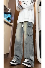 A1158TP55控88-秋季数据款2025水洗美式复古工装牛仔裤男休闲裤子，男装牛仔裤，电商B241