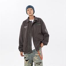 麂皮绒刺绣夹克WT2338-特P75-138加棉特P85-控148，男装夹克，星座609