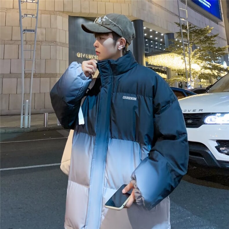 港风渐变棉衣男生秋冬新款宽松加厚棉袄韩版潮流外套FM910-P85,男装棉衣,星座1109-3