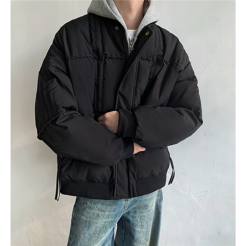 棒球领夹棉棉服男短款冬季加厚棉袄男士保暖棉衣外套D389P108,男装棉衣,电商A335-1（原A458）