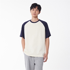 夏季主推拼接落肩港风大码宽松情侣休闲学生班服T恤圆领重磅240克，男装T恤，星座301D-4(原星座1004-4）