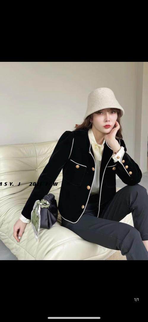 气质丝绒小香外套，其它，欧妮卡蒂蔓