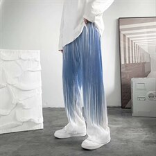 拖地裤扎染垂坠感渐变色裤子休闲裤潮牌阔腿裤2023新款k2155-p35图片