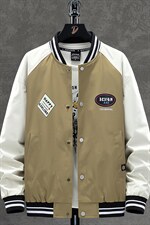 M-10XL 2023秋季大码挂拍棒球领潮流男夹克外套JK050-P65图片