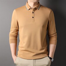 D66174钱塘2020-2中年男士春秋新款百搭简约长袖T恤主推款P57，男装T恤，钱塘207-2