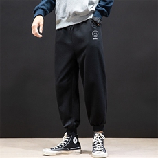 K12072-P40束脚纯棉运动裤男士休闲裤大码宽松卫裤男马切达，男装休闲裤，电商A040A