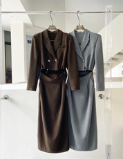 短款西装连衣裙假两件，女装西装，GN
