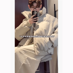 直播现货原版高品质冬季美式帆布皮棉服立体纹理加厚棉衣外套,女生流行舞蹈搭配图片