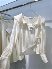 2022夏季新款定制衬衫，女装衬衫，monica.m