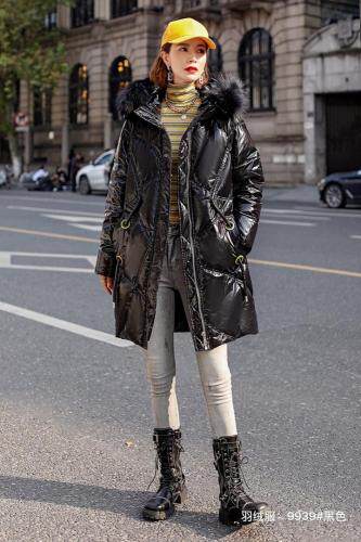 2021冬季新款加厚中长款羽绒服，女装羽绒服，婉伦