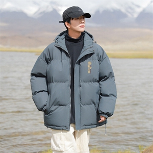 现货 抖音得物可供视频 三防加厚羽绒连帽棉衣外套面包棉服 85553图片