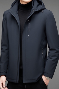 中老年羽绒服男长款灰鸭绒保暖爸爸装冬季中年外套MNSA2158-P350