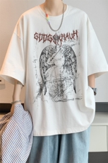 已注册/夏季新款内景美式复古短袖T恤男潮宽松打底衫DT00582/P25，男装T恤，电商B316