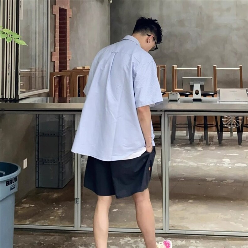 【有货】DC220-特P30春秋港风日系短袖衬衣设计感小众ins潮,男装衬衫,星座603-2