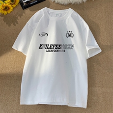 量大优供抖音视频支持得物配合二开美式满天星亮片短袖T恤MTX617，男装T恤，电商A486-1