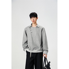 秋冬氛围感高街卫衣斜开口西装领卫衣秋冬流行单品特P45，男装西服套装，电商B319